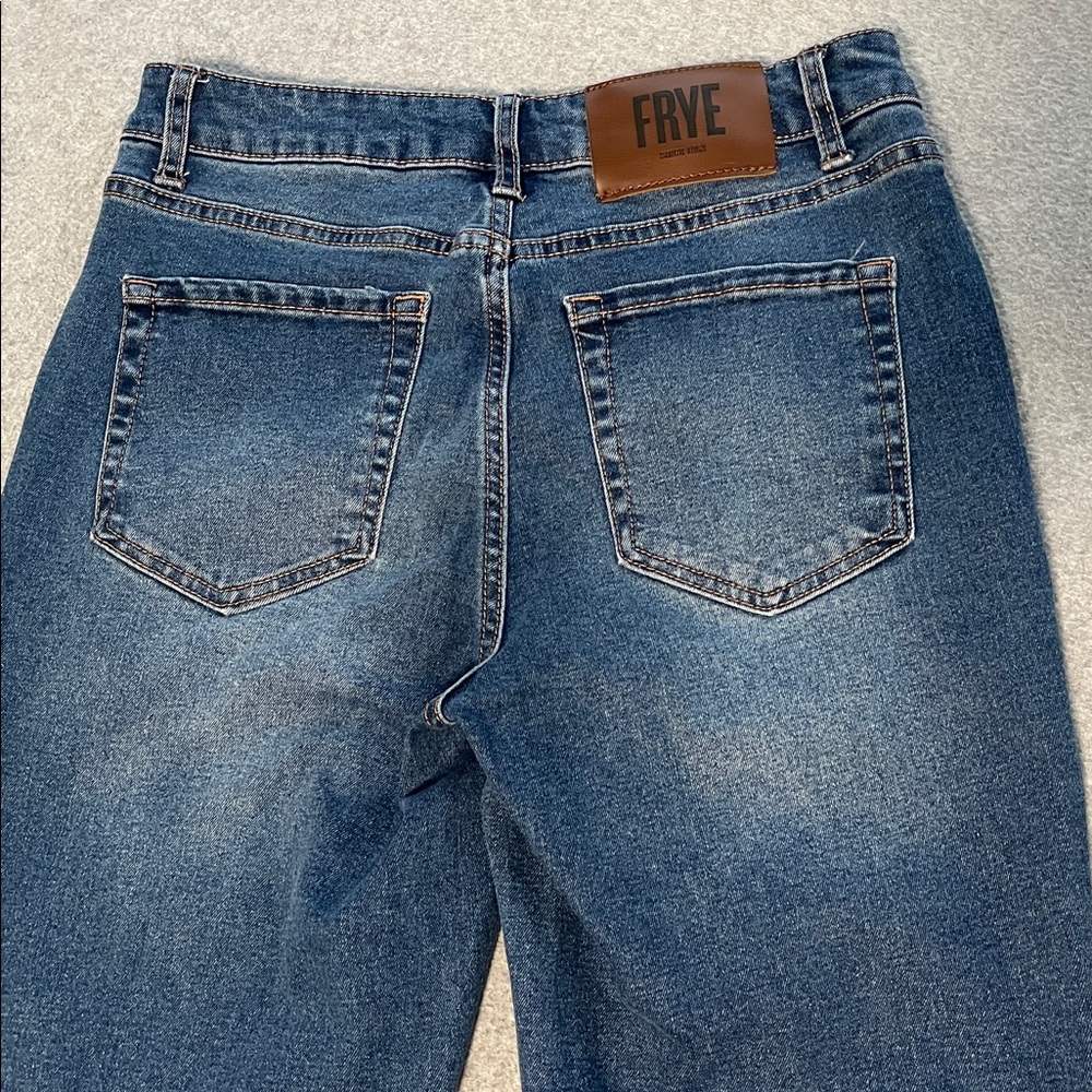 DRAFTWomens Frye Jeans Size 4 High Rise Straight Western Rodeo Minimalist